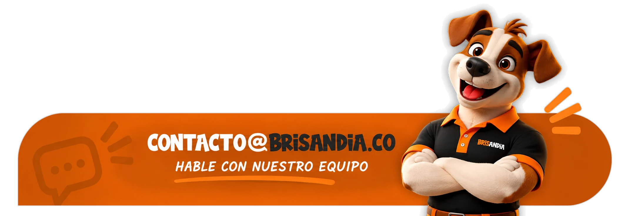 Mascota de Brisandia: hable con nuestro equipo